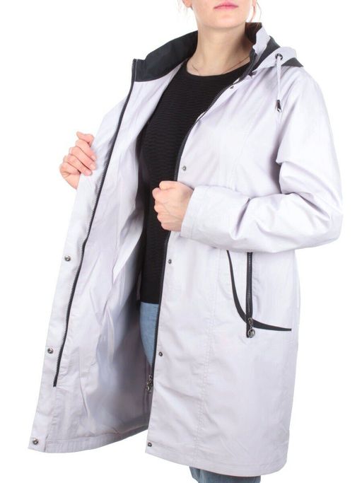 F3933 LIGHT GRAY Ветровка женская CO-COCOPINE (100% полиэстер) - Фабричный китай фото 9