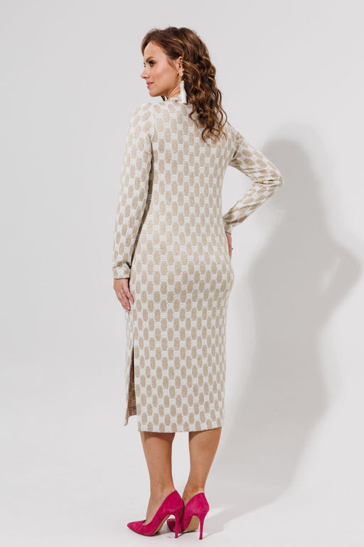 Платье Galean Style 971 бежевый  фото 8