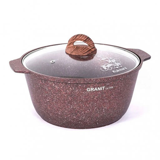 ЛА_АП_Кастрюля-жаровня 5,0л GRANIT ULTRA со ст.кр, арт. жга51а