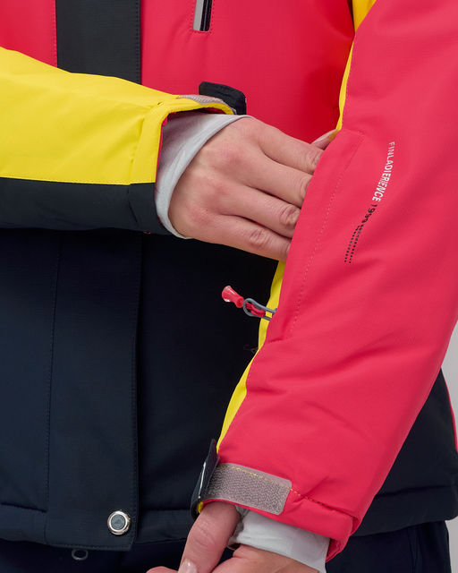 Горнолыжный костюм женский зимний темно-синего цвета 02803TS