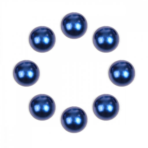 Полужемчужины MAGIC 4 HOBBY перламутр Круг, арт.TBY-1906-33, 6мм цв.А33 синий уп.500г
