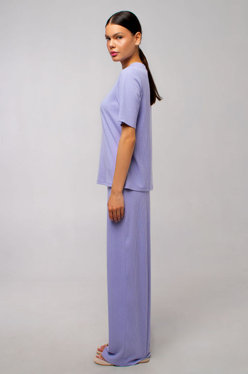 Арт. 10401/5 Пижама с брюками 44-52 (5 шт) Цвет:верх-сиреневый,низ-сиреневый