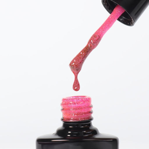 Гель лак для ногтей, светоотражающий, трехфазный, 8 мл, LED/UV, красный (022)