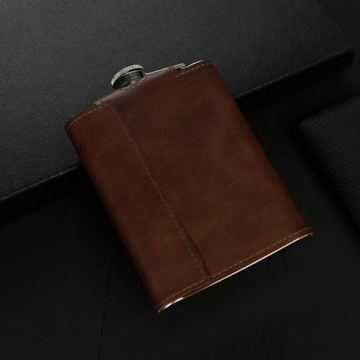 Фляжка со складной стопкой в чехле «Настоящий мужчина», 240 мл / 75 мл