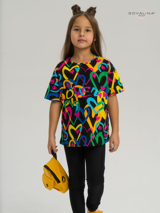 Костюм Мун яркие сердца-черный - Sovalina фото 10