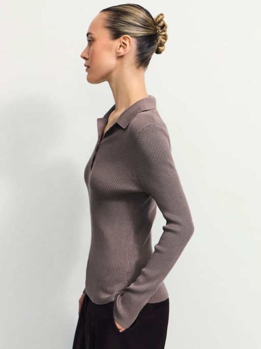 Джемпер из вискозы с отложным воротником / Zarina  фото 4