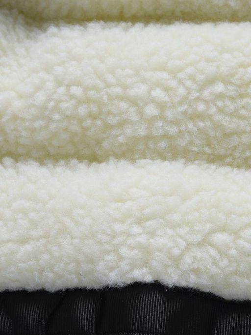 Парка зимняя подростковая для девочки с капюшоном и мехом бежевого цвета 9534B