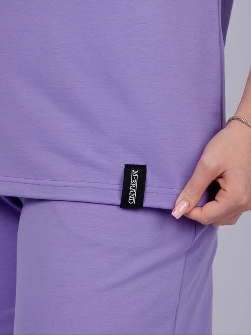 Костюм Лайф сирень, футер с лайкрой - Малина фото 10