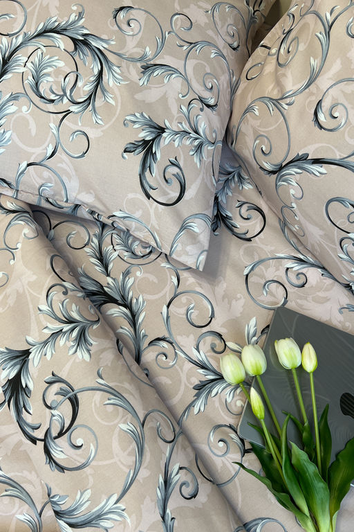 КПБ Бежевая валенсия бязь