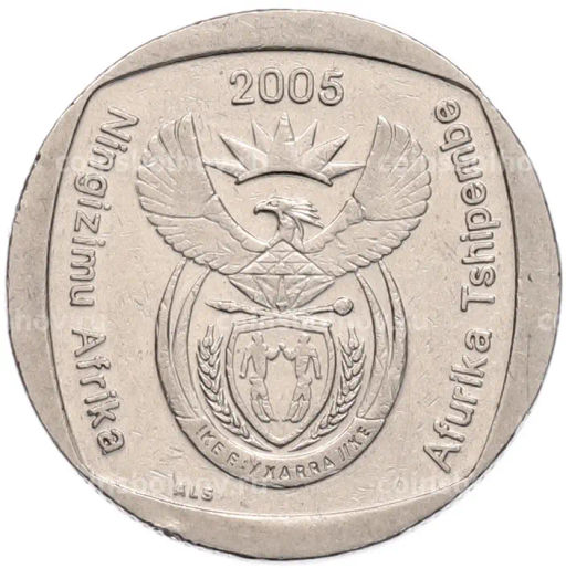 Монета 2 рэнда 2005 года ЮАР