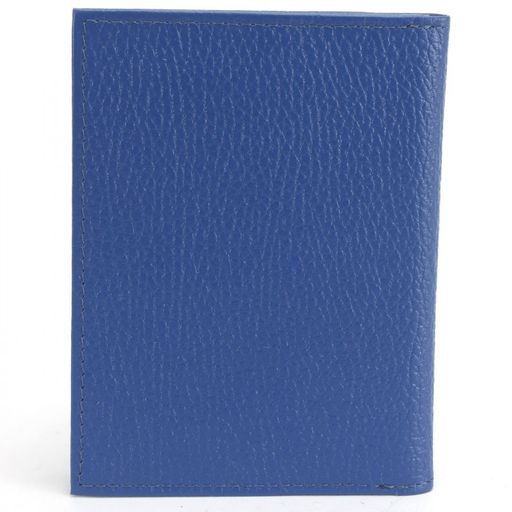 Обложка для авто+паспорт Croco-ВП-103 натуральная кожа васильковый флотер (105) 226025  фото 2