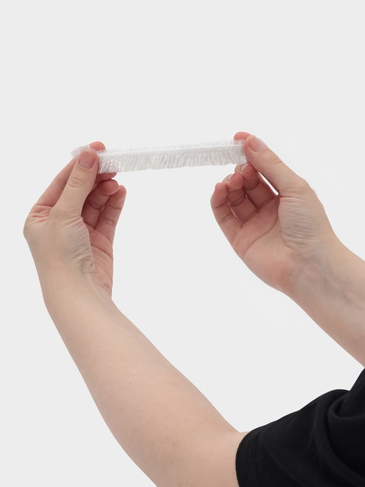 Цена за 50 шт. Шапочка для душа Доляна, прозрачная, полиэтилен