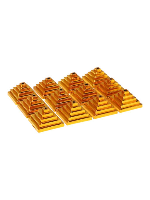 Цена за 12 шт. Флаг России с гербом, 14×10.5 см, флагшток 24×5.5 см, набор 12 штук, полиэстер