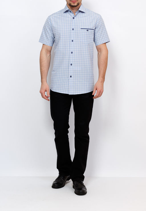 Сорочка мужская короткий рукав GREG 255/109/523/Z/1  фото 9