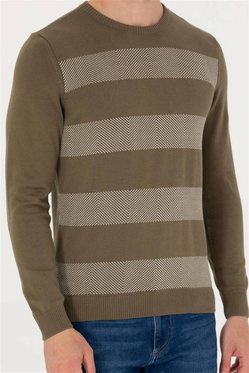 U. S. Polo Assn Мужской свитер цвета хаки - U.s. polo assn фото 13