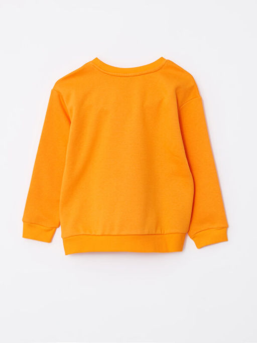 Bisiklet Yaka Bask?l? Uzun Kollu K?z ?ocuk Sweatshirt - Waikiki фото 2