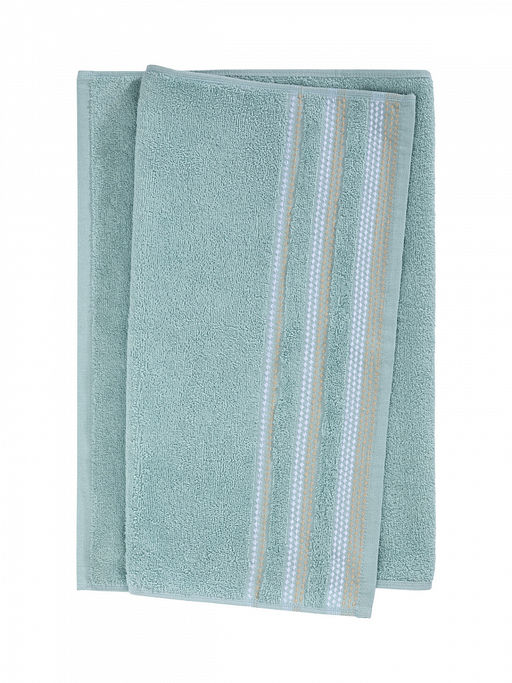 Набор махровых полотенец 50x90 голубой махровая ткань - Lucky фото 3