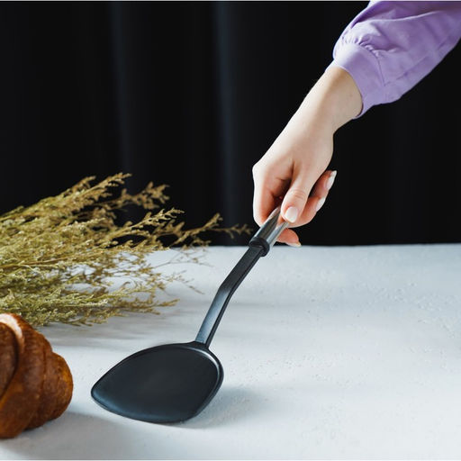 Набор кухонных принадлежностей Доляна «Антрацитовый блеск», 5 предметов, чёрная