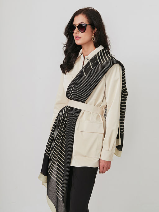 Большой, мягкий, тонкий и очень нежный двусторонний палантин - Tantino фото 13