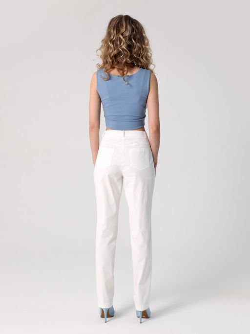 25241 Брюки белый - Dizzyway фото 3