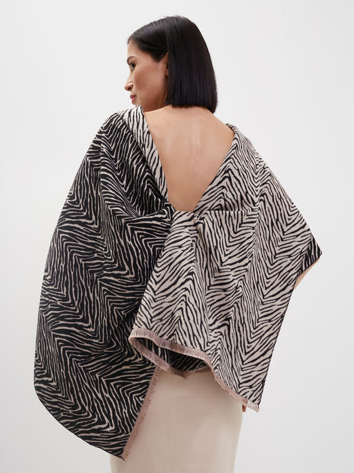 в СОСТАВЕ ШЕРСТЬ и КАШЕМИР! Большой,теплый двусторонний палантин - Tantino фото 3