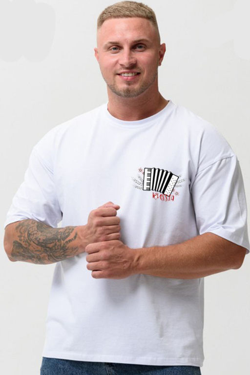 8579 футболка оверсайз мужская