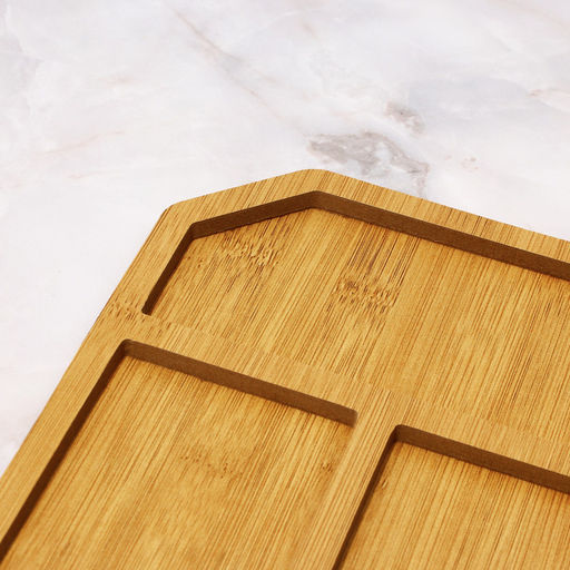 Подарочный набор менажниц деревянных «Посуда Уют »: монстера 30×30 см, менажница 30×30 см