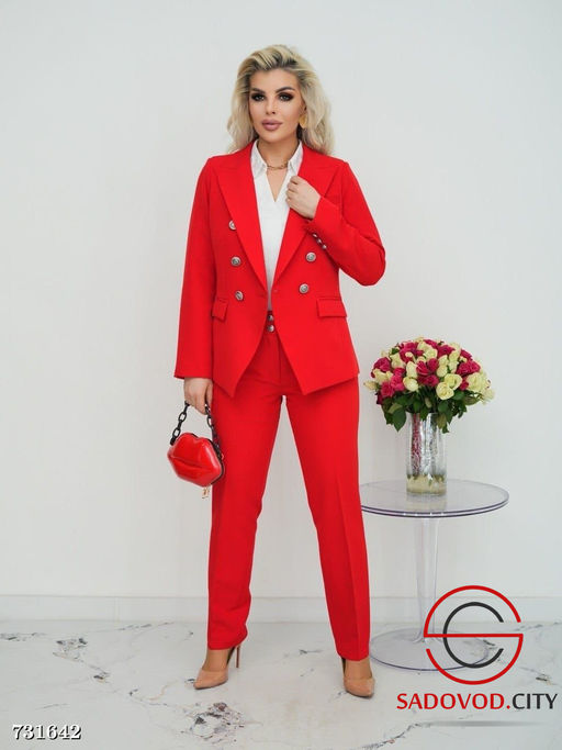 Женский брючный классический костюм - Bruno фото 5