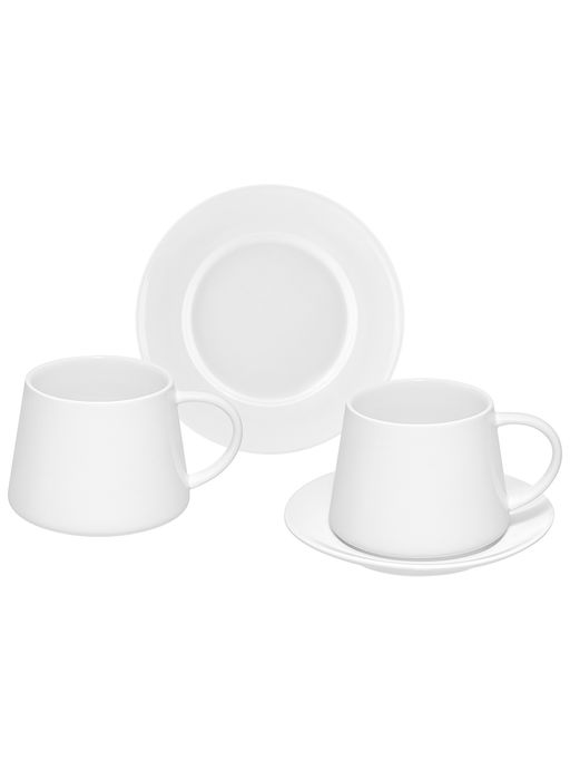 Чайная пара 4 пр. 320 мл 12*9,5*7,5 см Айсберг, фарфор - Elan gallery фото 3