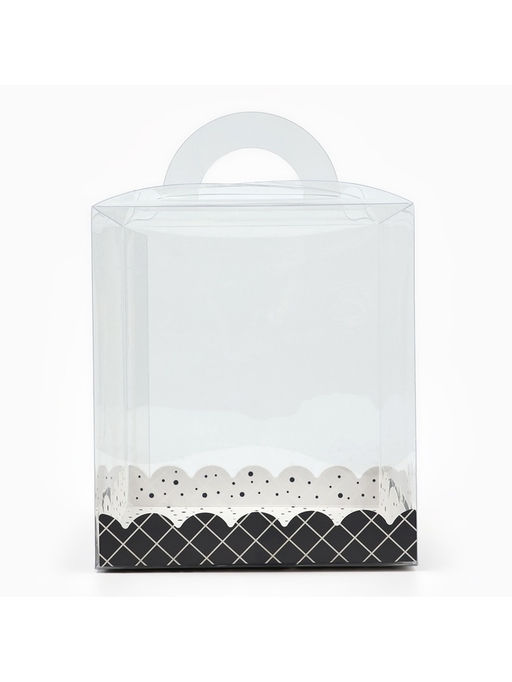 Цена за 5 шт. Коробка кондитерская, сундук, упаковка, For you, 16×16×18 см