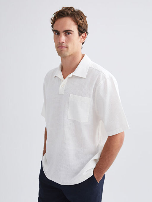 Regular Fit K?sa Kollu Oxford Erkek G?mlek