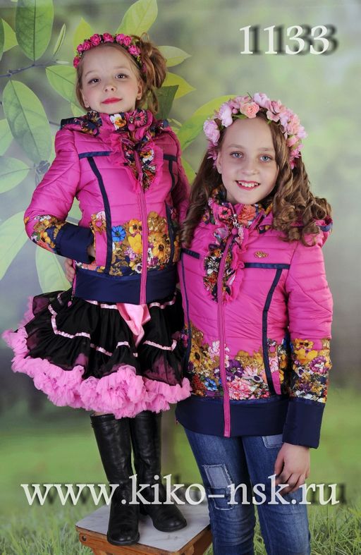 1133Б Куртка для девочки на синтепоне - Kiko фото 8