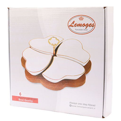 90029-135 Менажница на подставке 4 блюда 5пр керамика LR (х6) - Mayer&boch фото 4