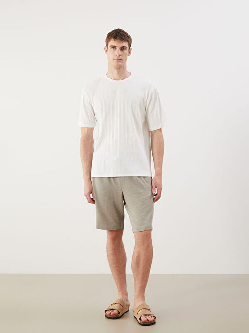 Bisiklet Yaka Erkek Dokulu Ti??rt