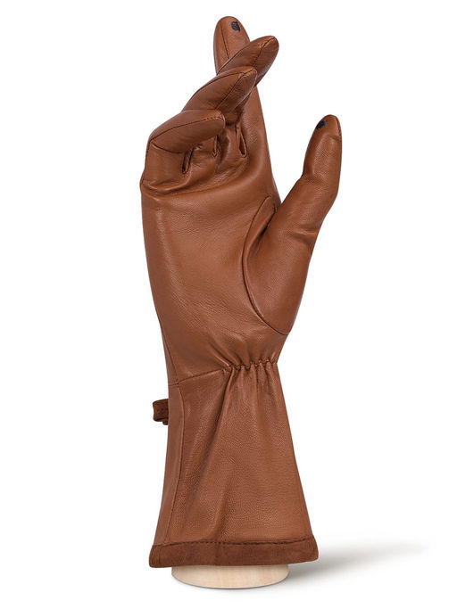 Перчатки женские ш+каш. TOUCH F-IS0060 cognac - Eleganzza фото 2
