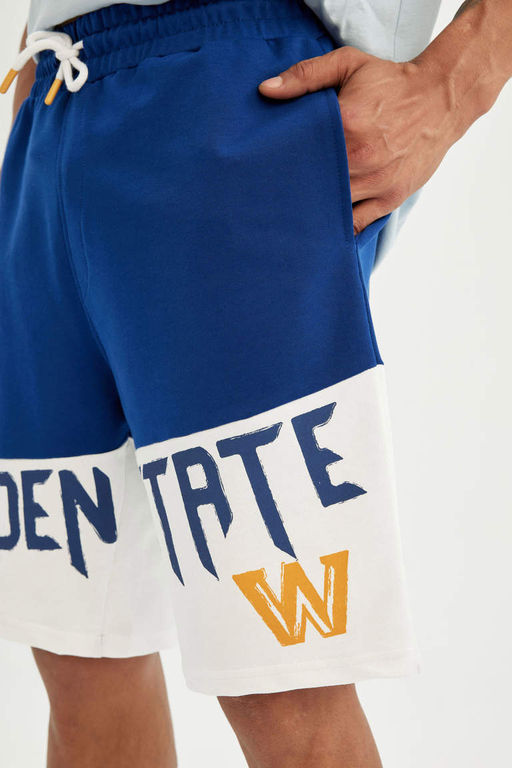 DeFactoFit Короткие шорты стандартного кроя NBA Golden State Warriors  фото 5
