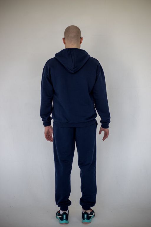 265ПМ Костюм мужской на молнии, т.синий (3хнитка петля) - Knitka wear фото 5