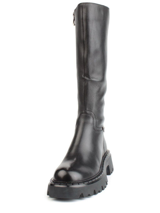 02-FJ725-1M BLACK Сапоги зимние женские (натуральная кожа, байка, натуральный мех) - Фабричный китай фото 8