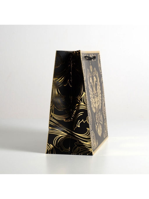 Цена за 2 шт. Пакет подарочный, упаковка, «Gold Russia», 32×26×12 см