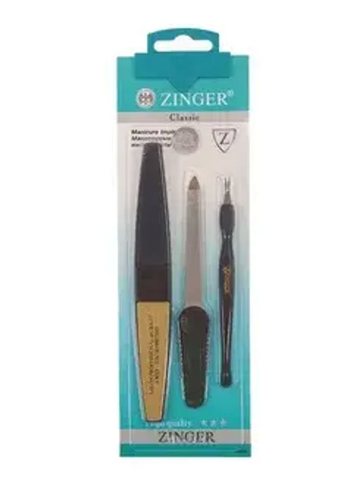 ZINGER Набор SIS-09 (полировка ВА-204+триммер+пилка металлическая)