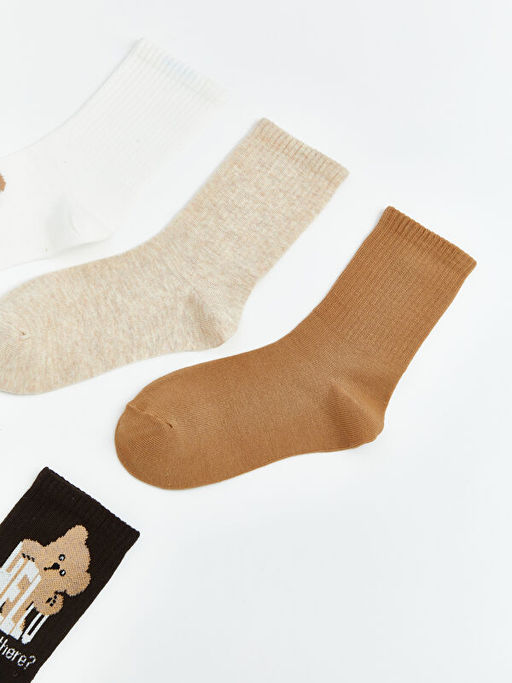 Ay? Bask?l? Kad?n Soket ?orap 5li