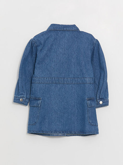 G?mlek Yaka K?z Bebek Jean Elbise - Waikiki фото 3