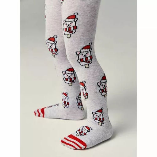 Колготки дет. NEW YEAR 21С-31СП 104-110 (24) - 669 светло-серый - Conte elegant фото 2