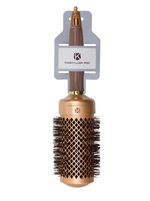 Kristaller Термобрашинг для укладки волос / Ceramic + Ionic TG-X16/53, 53 мм, коричневый