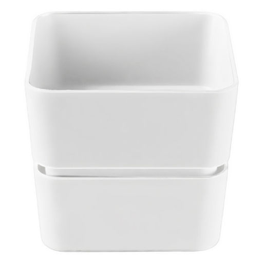 Кашпо ВМС Фиори 0,45 л цвет белый арт.КШ-0510  фото 2