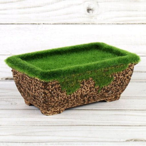 Кашпо со мхом декоративное 16х9,5х6,5 см / 16036 /уп 108/ - Галеонтрейд фото 2