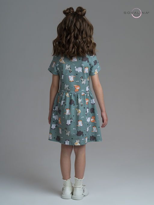 Платье Лето котята хаки - Sovalina фото 14