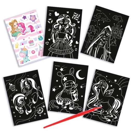 Блокнот-гравюра Принцесса и единорог, 10 листов, штихель - Школа талантов фото 8