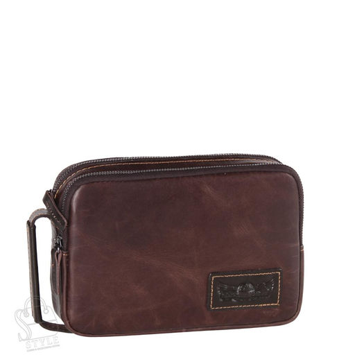Клатч мужской кожаный 4038TR d.brown Tough Ruder в Новосибирске