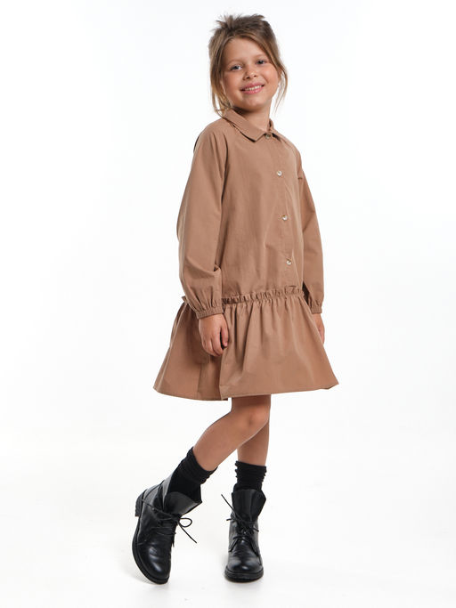 Платье для девочки нарядное детское праздничное UD 7967 св.коричневый - Mini maxi фото 11